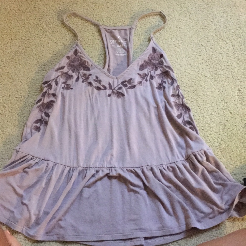 Soft and sexy purple floral tank